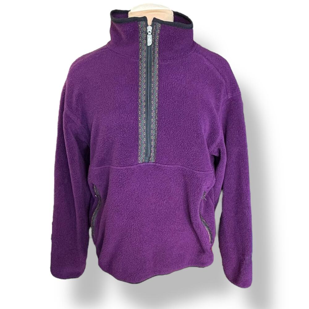 The North Face Purple Half-Zip Fleece Pullover